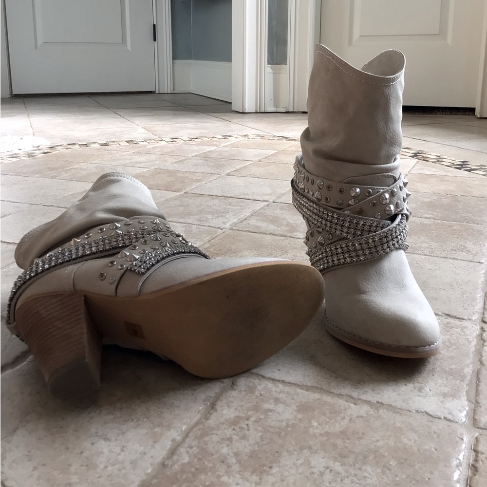 Not Rated Brand Tan Bling Rhinestone Boot